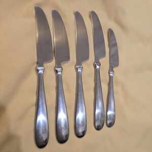 Dansk Torun Butter Spreader Knives lot of 5, 1 small 4 large Korea and Japan